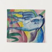 Blue Horse Franz Marc Painting Wandteppich (Vorderseite (Horizontal))