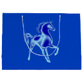 Blue Horse Geschenktasche Ihre Farben Große Geschenktüte (Rückseite)