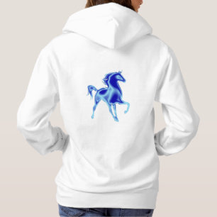 Blue Horse Hoodie - Malerei