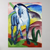 Blue Horse I von Franz Marc Expressionist Malerei Poster (Vorne)