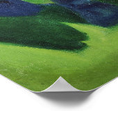 Blue Horse I von Franz Marc Expressionist Malerei Poster (Ecke)