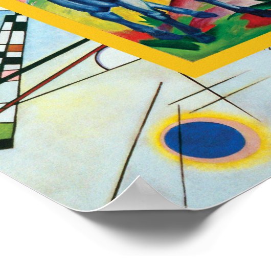 Blue Horse I von Franz Marc Poster (Ecke)