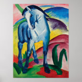 Blue Horse I von Franz Marc Poster (Vorne)