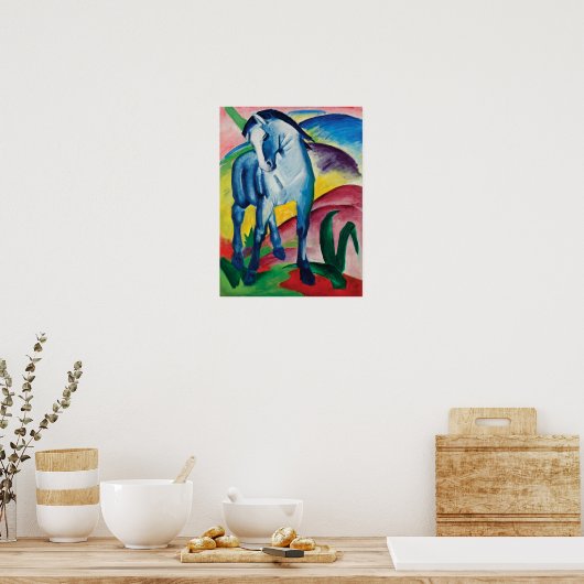 Blue Horse I von Franz Marc Poster (Küche)