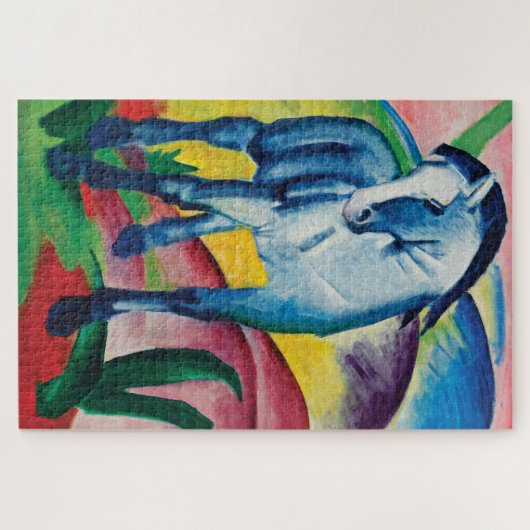 Blue Horse I von Franz Marc Puzzle (Horizontal)
