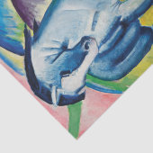 Blue Horse I von Franz Marc Seidenpapier (Ausschnitt)