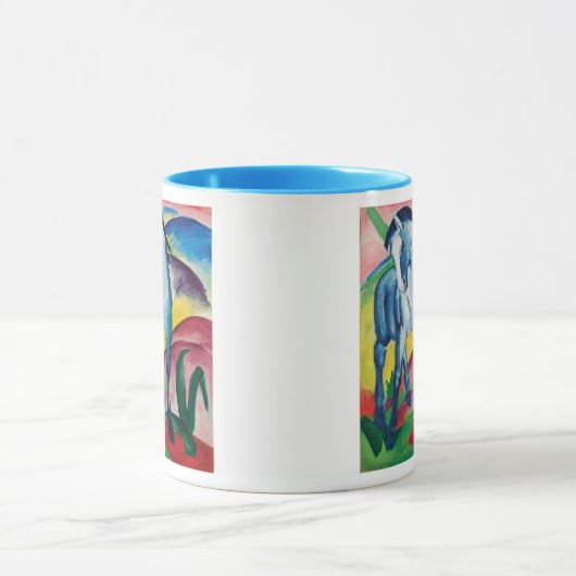 Blue Horse I von Franz Marc Tasse (Zentrum)
