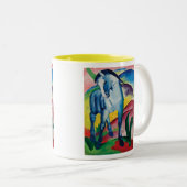 Blue Horse I von Franz Marc Zweifarbige Tasse (VorderseiteRechts)