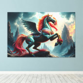 BLUE HORSE LEINWANDDRUCK (Insitu (Holzboden))