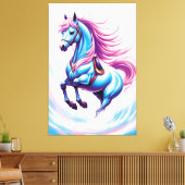 BLUE HORSE LEINWANDDRUCK (Insitu (Wohnzimmer))