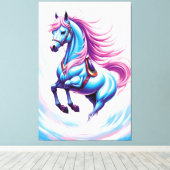 BLUE HORSE LEINWANDDRUCK (Insitu (Holzboden))