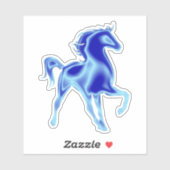 Blue Horse Sticker (Blatt)