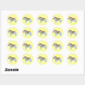 Blue Horse Sticker (Blatt)