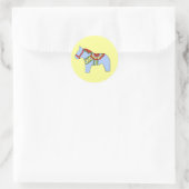 Blue Horse Sticker (Tasche)