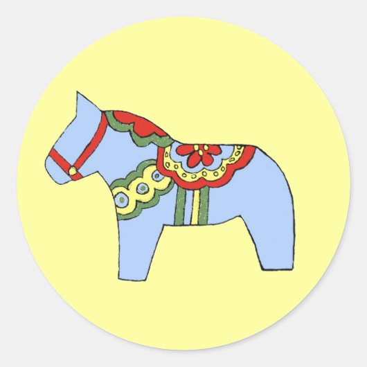 Blue Horse Sticker (Vorderseite)