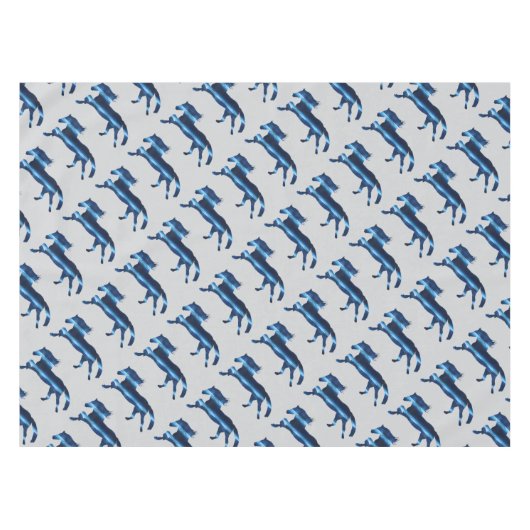 Blue Horse Tischdecke (Vorderseite (Horizontal))
