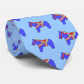 Blue Horse Wild Dala Horse Krawatte (Gerollt)