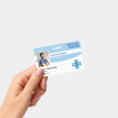 Blue Hospital Mitarbeiter Foto-ID mit Logo Ausweis (Handheld)