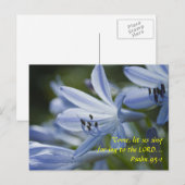 Blue Hosta Trumpets Postkarte (Vorne/Hinten)