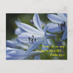 Blue Hosta Trumpets Postkarte