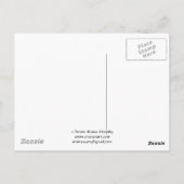 Blue Hostas Postkarte (Rückseite)