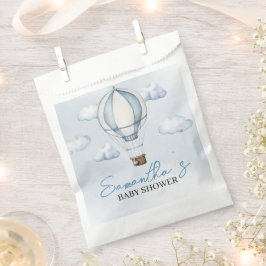 Blue Hot Air Ballon Baby Dusche Gefallen Taschen Geschenktütchen