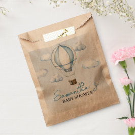 Blue Hot Air Ballon Baby Dusche Gefallen Taschen Geschenktütchen