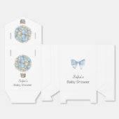 Blue Hot Air Ballon Boy Baby Dusche Geschenkschachtel (Ungefaltet)
