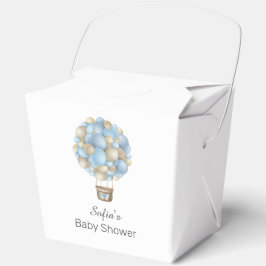 Blue Hot Air Ballon Boy Baby Dusche Geschenkschachtel