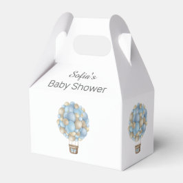 Blue Hot Air Ballon Boy Baby Dusche Geschenkschachtel