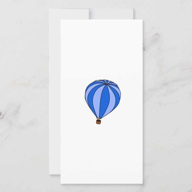 Blue Hot Air Ballon Cartoon (Vorderseite)
