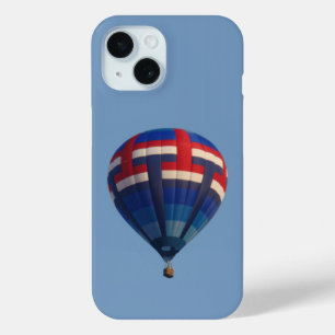 Blue Hot Air Ballon iPhone 15 Hülle