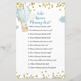 Blue Hot Air Ballon, der Mommy Best Game kennt