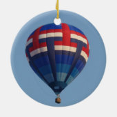 Blue Hot Air Ballon Keramik Ornament (Hinten)