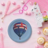 Blue Hot Air Ballon Paper Teller (Party)