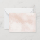 Blue Hot Air Ballon Vielen Dank Mitteilungskarte (Rückseite)