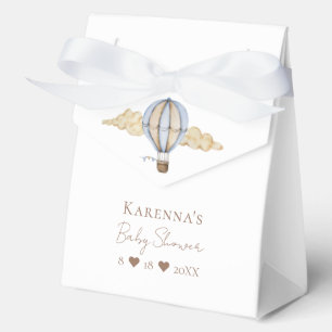 Blue Hot Air Ballon White Baby Dusche Geschenkschachtel