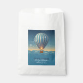 Blue Hot Air Balloon Adventure erwartet Baby Showe Geschenktütchen (Vorderseite)