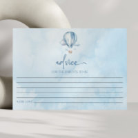 Blue Hot Air Balloon Baby Dusche