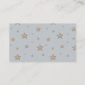 Blue Hot Air Balloon Baby Shower Book Request Begleitkarte (Rückseite)