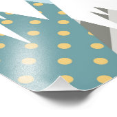 Blue Hot Air Balloons Fotodruck (Ecke)