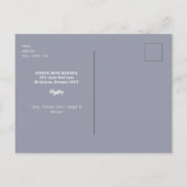 Blue Hot Chocolate Rustic Baby Es ist kalte Dusche Postkarte (Rückseite)