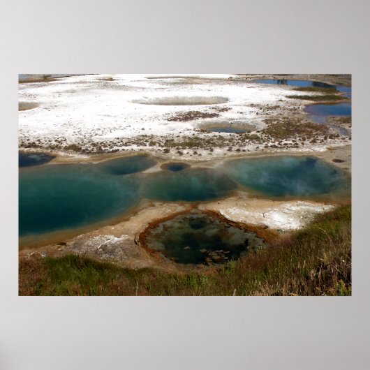 Blue Hot Springs Yellowstone Poster (Vorne)