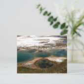 Blue Hot Springs Yellowstone Postkarte (Stehend Vorderseite)