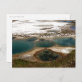 Blue Hot Springs Yellowstone Postkarte (Vorne/Hinten)