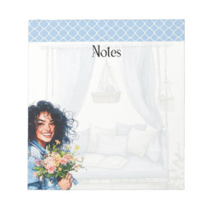 Blue Hour Blooms: Sammlung von Soft & Serene Notes Notizblock