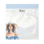 Blue Hour Blooms: Sammlung von Soft & Serene Notes Notizblock (Vorderseite)