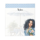 Blue Hour Blooms: Sammlung von Soft & Serene Notes Notizblock (Vorderseite)