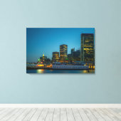 Blue Hour in the City Leinwanddruck (Insitu (Holzboden))