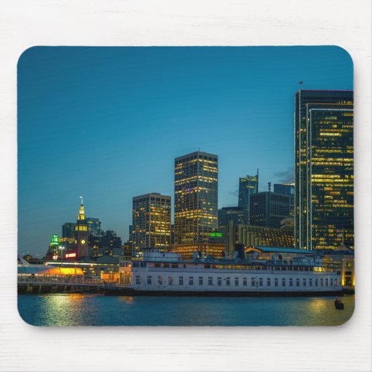 Blue Hour in the City Mousepad (Vorne)